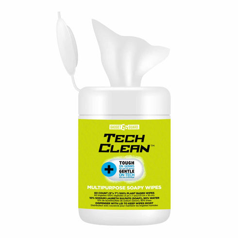 Gadget Guard TechClean Soapy Wipes (60 Pack) GGSCTTC221GG02A